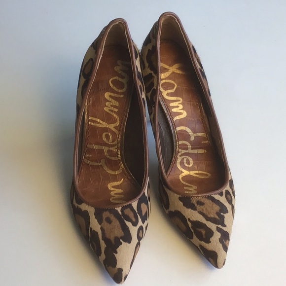 Sam Edelman Leopard Print High Heels - Picture 6 of 13
